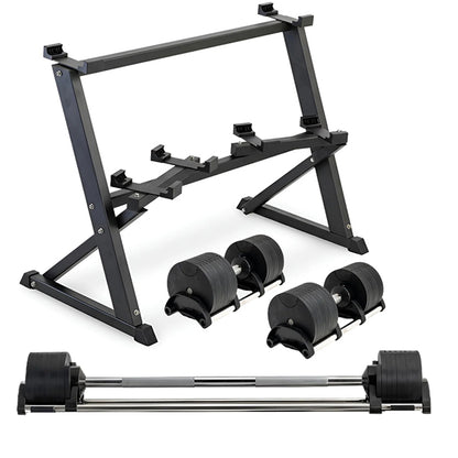 Adjustable Dumbbell & Barbell Set